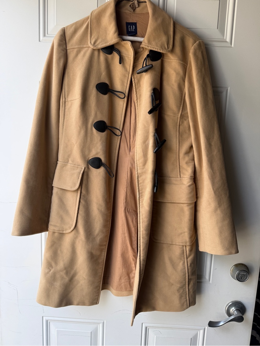 GAP Women’s Camel Tan Toggle Peacoat